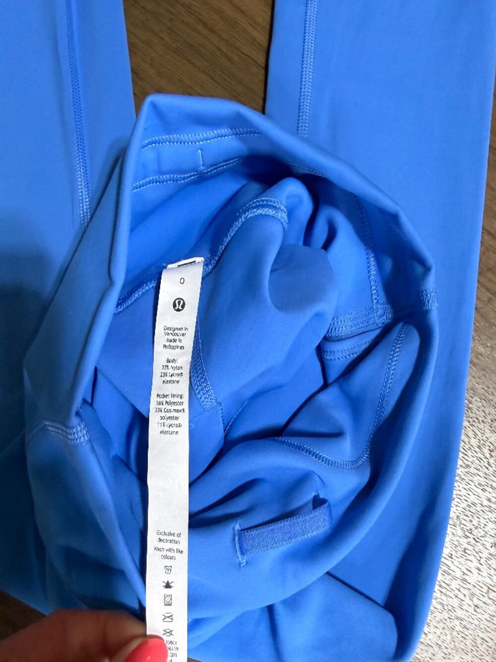 Lululemon Bright Blue High Rise Leggings Women’s Size 0